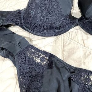 Adina Reay Kate bra and thong in ink